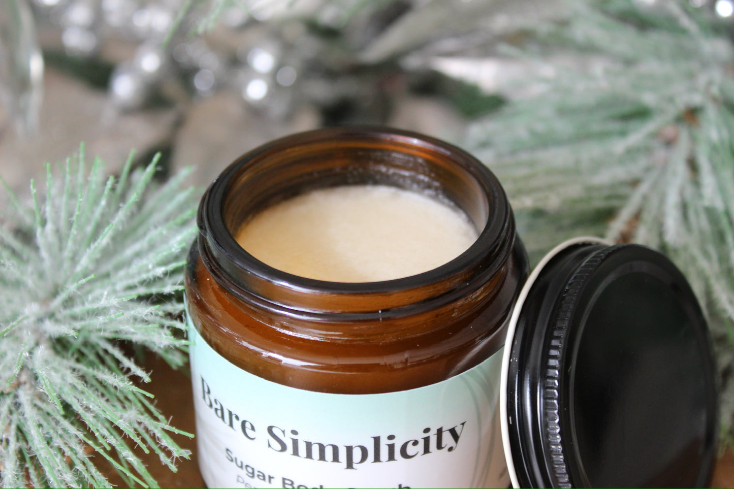 Peppermint Vanilla Tallow Body Scrub | Invigorating Body Scrub