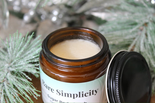 Peppermint Vanilla Tallow Body Scrub | Invigorating Body Scrub