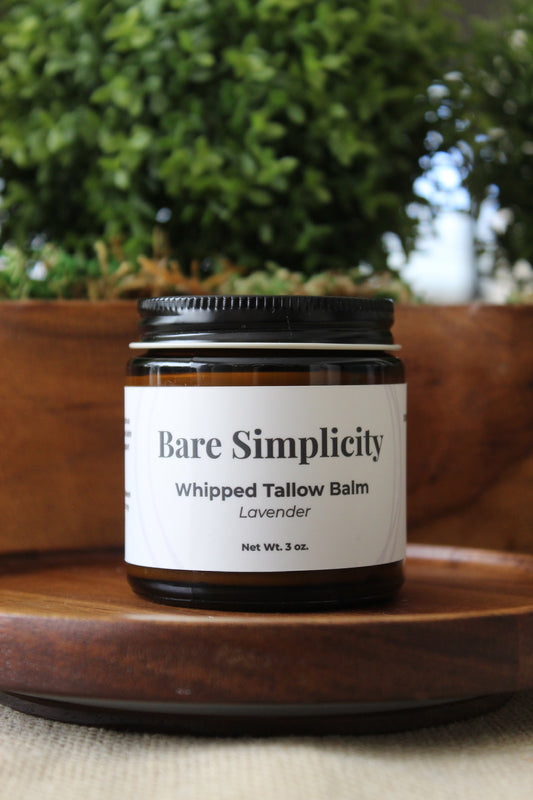 Lavender Tallow Balm | Grass-Fed Skincare | Calming Moisturizer